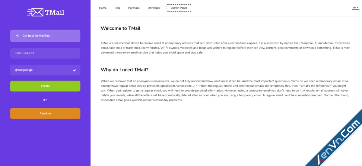 TMail - Multi Domain Temporary Email System.png