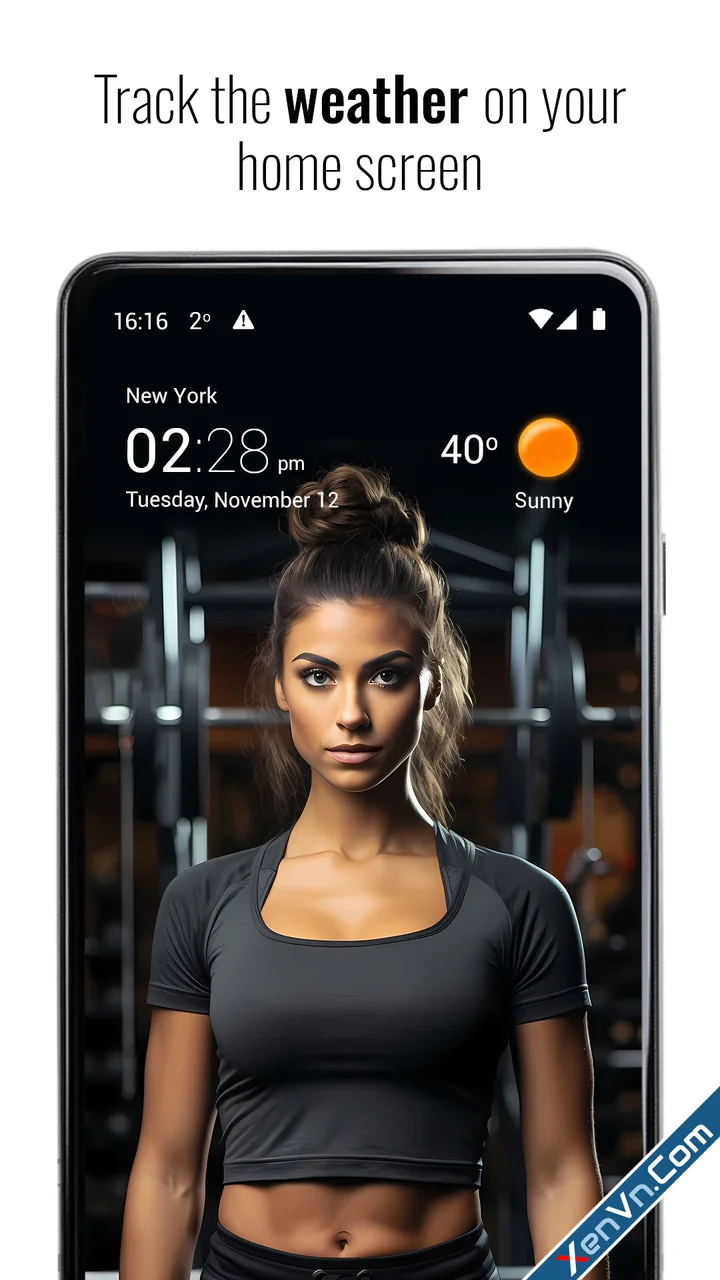 Transparent clock weather Pro for Android-1.webp
