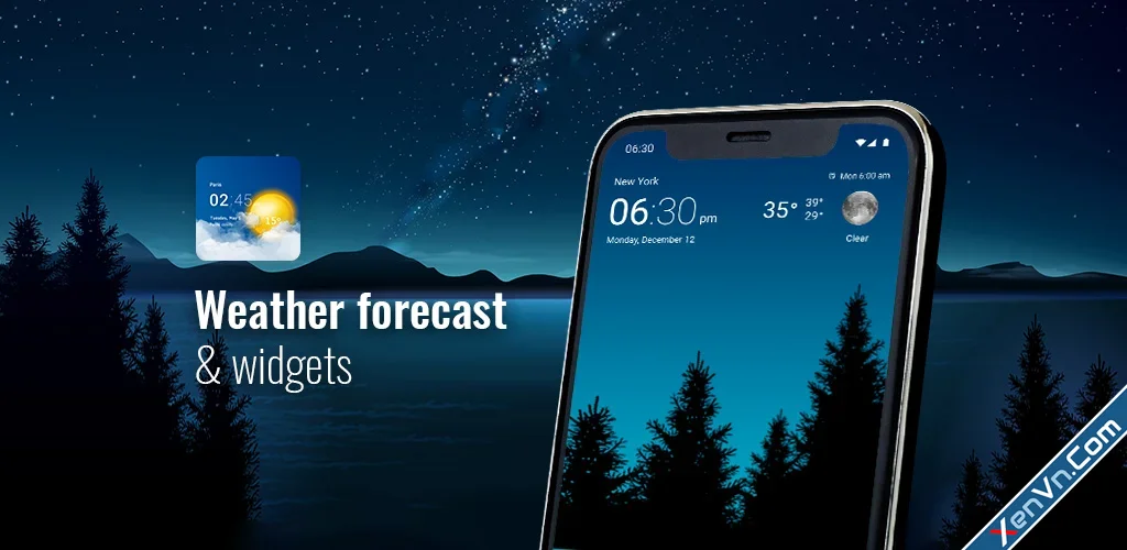 Transparent clock weather Pro for Android.webp