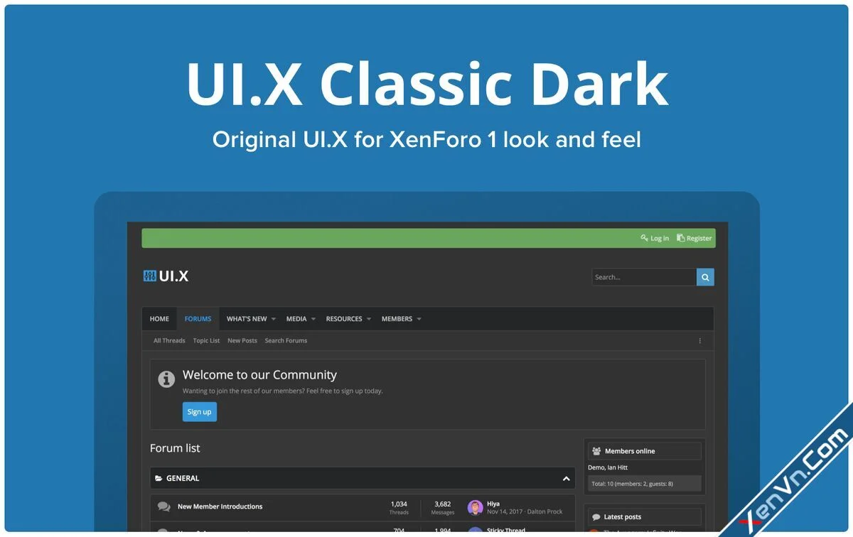 UI.X Classic Dark - Xenforo 2 Style.webp