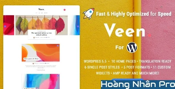 Veen - Minimal & Lightweight Blog for WordPress.webp