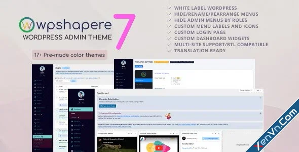 Wordpress Admin Theme - WPShapere.webp
