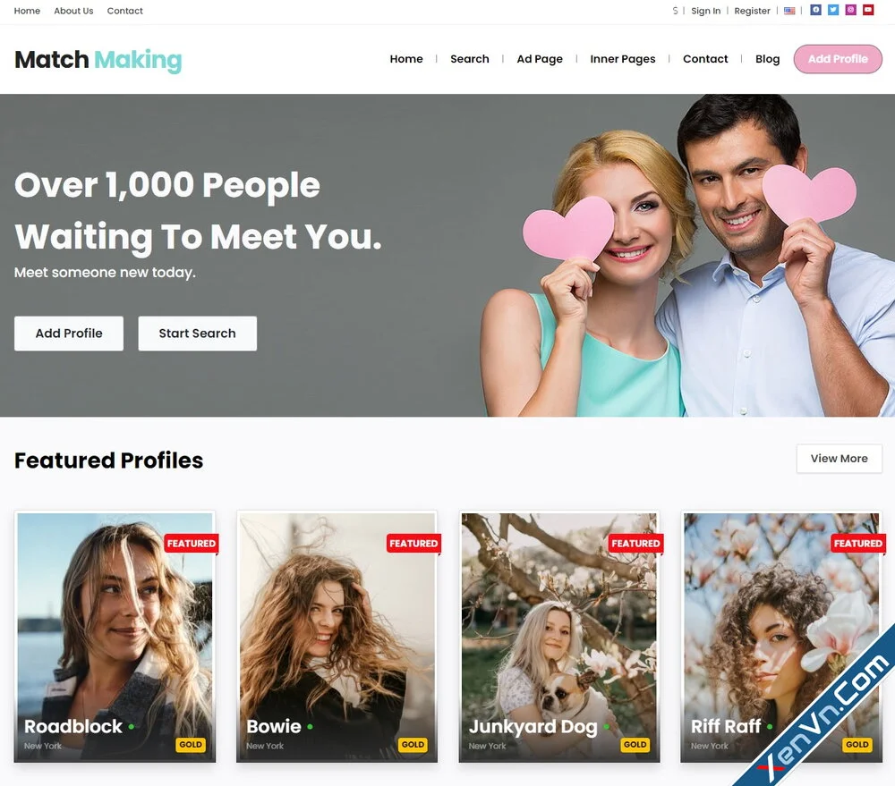 WordPress Dating Theme - Create Online Dating Websites.webp