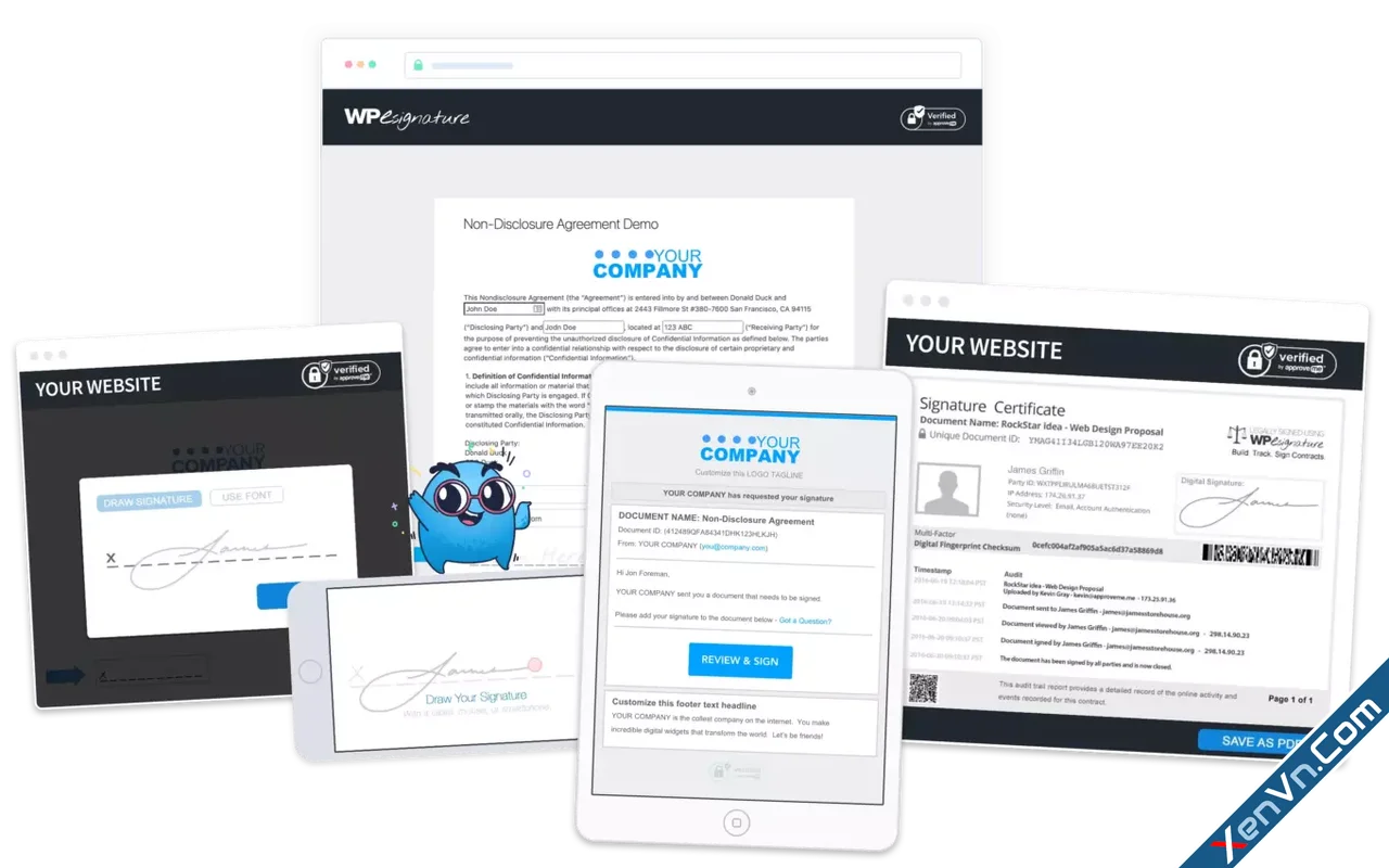 WordPress E-Signature Contract Plugin - Approve Me.webp