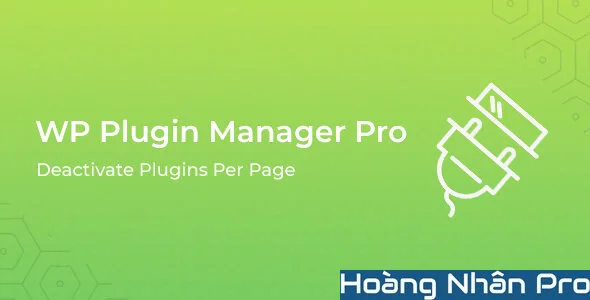 WP Plugin Manager Pro - Deactivate plugins per page.webp