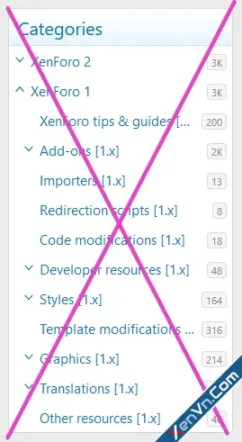 [XB] XFRM - Remove Sidenav Categories - Xenforo 2.webp