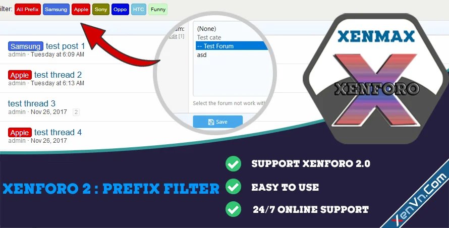[XenMax] - Prefix Filter - Xenforo 2.webp