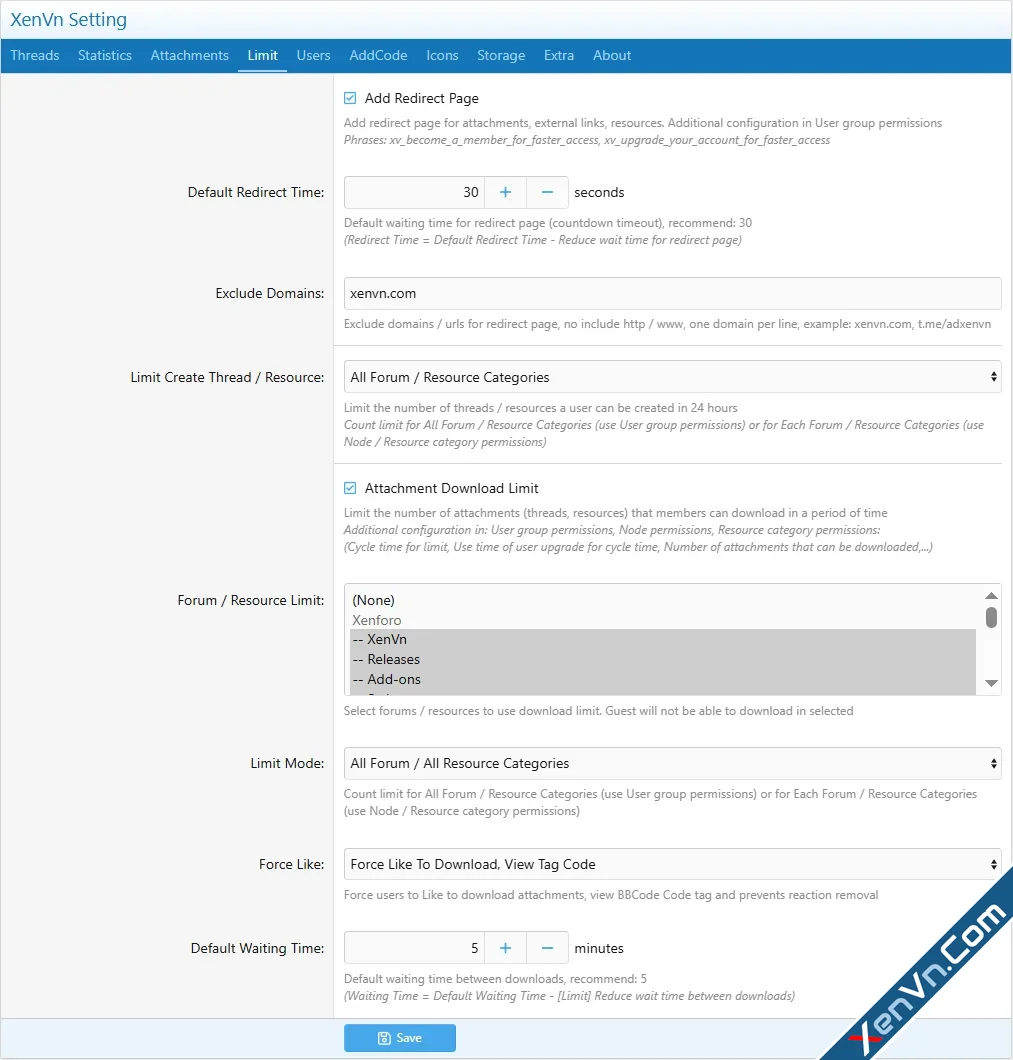 XenVn Attachment Download Limit for Xenforo 2-1.webp