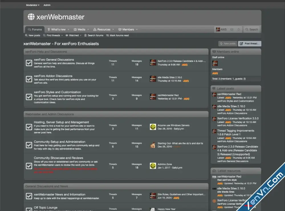 xenWebmaster Gray - Xenforo 2.webp