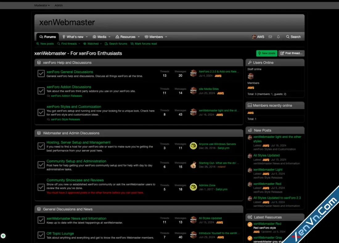 xenWebmaster Green Variations - Xenforo 2 Style-1.webp