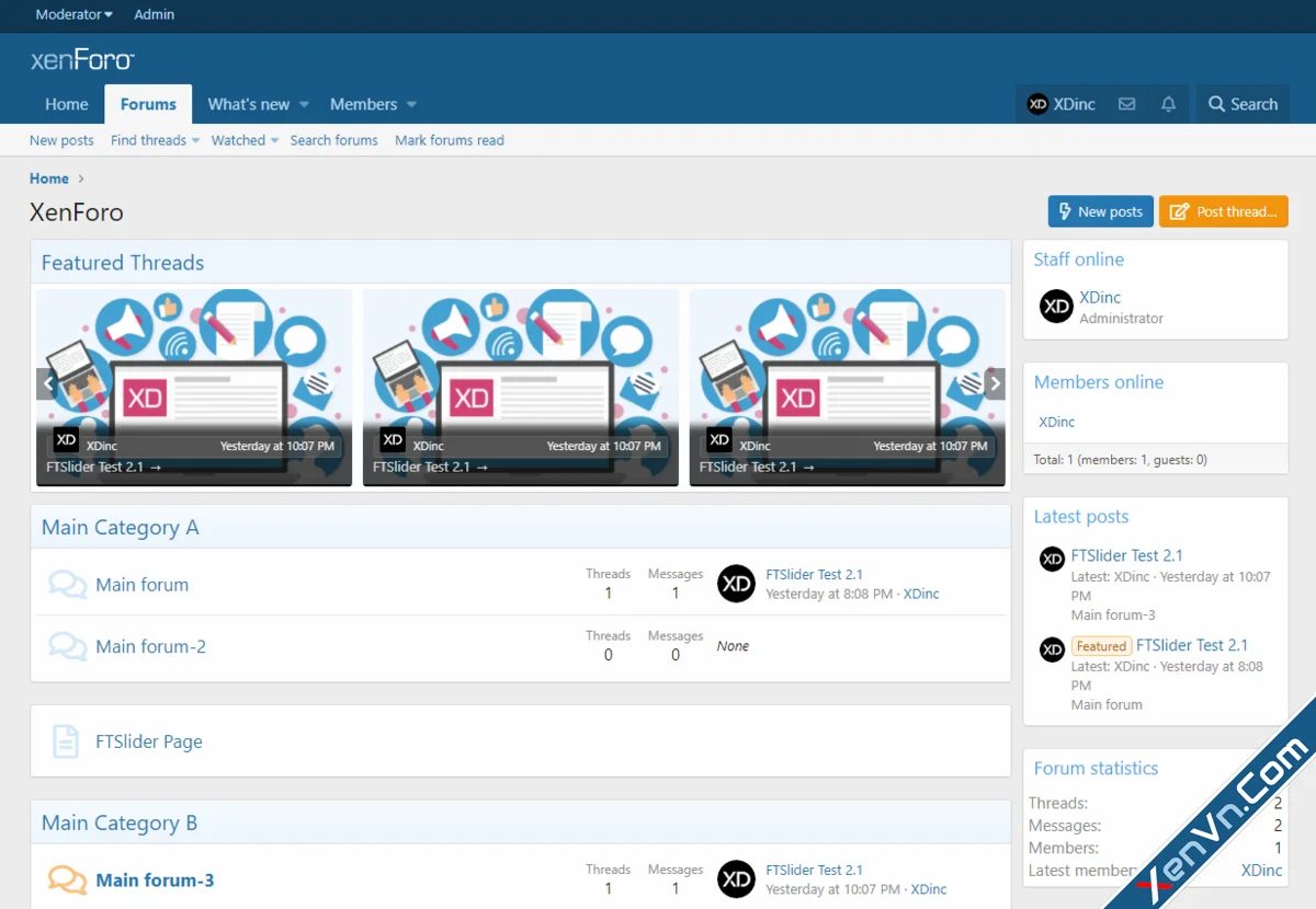 [XTR] FTSLider - Featured Thread Slider - Xenforo 2.webp