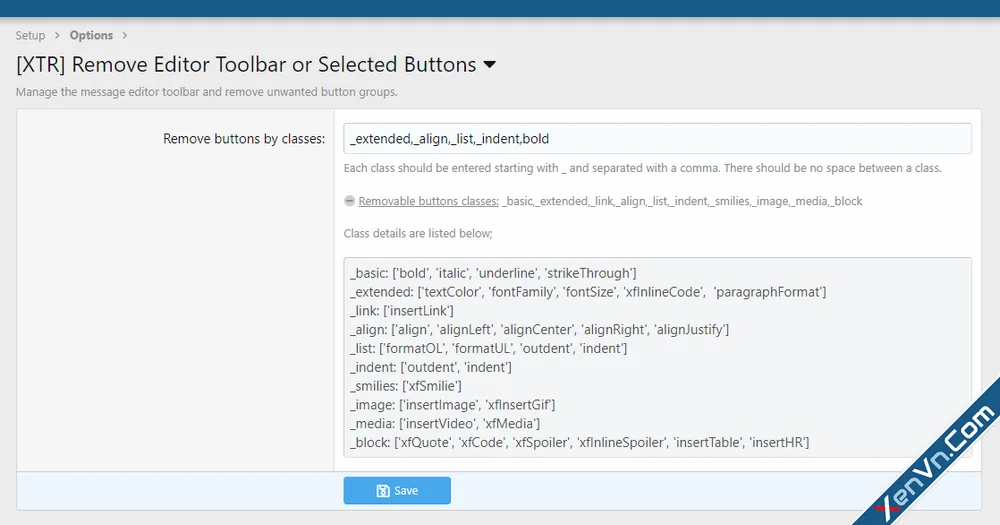 [XTR] Remove Editor Toolbar or Selected Buttons - Xenforo 2.webp