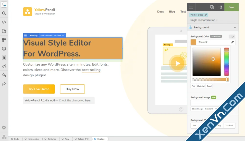 YellowPencil - Visual CSS Style Editor wordpress.webp