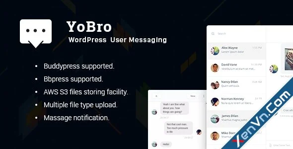 YoBro - WordPress Private Messaging Plugin.webp