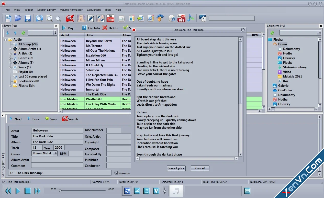 Zortam Mp3 Media Studio Pro - Advanced Music Management.webp