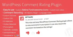 WordPress Comment Rating Plugin v1.6.7