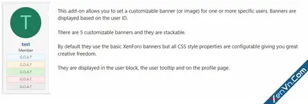 Banners for Specific Users - Xenforo 2