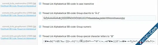 [OzzModz] BB Code: Thread List Alphabetical - Xenforo 2