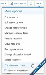 [OzzModz] XFRM: Resource Download Count Edit - Xenforo 2