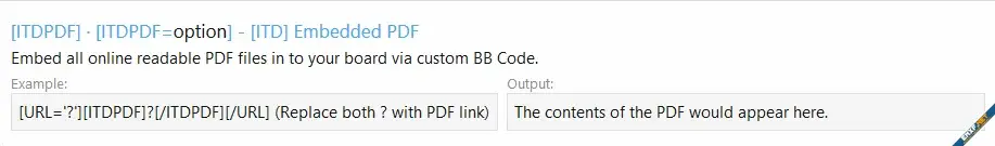 [XFA] Embedded PDF II (BBCode) - Xenforo 2