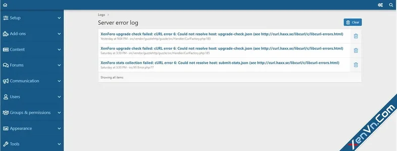 [XenVn] Disable XF Upgrade Check - Xenforo 2