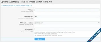 [OzzModz] TMDb TV Thread Starter: IMDb API - XF2
