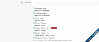 [OzzModz] User Batch Update Action: Birthday Remove