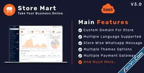 StoreMart SaaS - Online Product Selling SaaS Business Website Builder