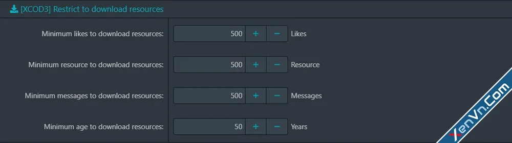 [XCOD3] Download Resource Permission Plus - Xenforo 2