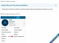 AndyB - Adblock message - Xenforo 2