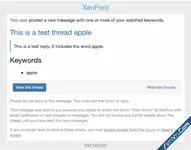 Post Keyword Alerts - Xenforo 2