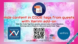 Hide content in CODE tags and force Like to view