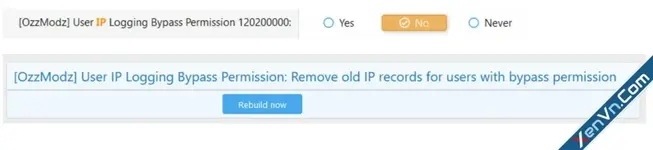 [OzzModz] User IP Logging Bypass Permission - XF2