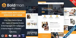 Boldman v4.1 – Handyman Renovation Services WordPress Theme Download