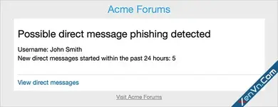 AndyB - Direct message phishing detect - Xenforo 2