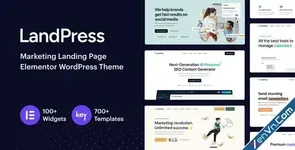 LandPress - Marketing Landing Page Elementor WordPress Theme