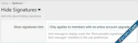 Hide Signatures - Xenforo 2