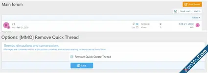 [MMO] Remove Quick Thread - Xenforo 2