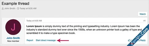 AndyB - Start direct message - Xenforo 2