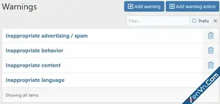 Sort Warnings - Xenforo 2