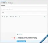 AndyB - Remove direct message options - Xenforo 2