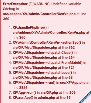 XenVn addon seo check error