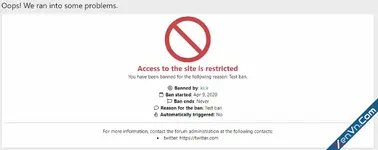 [MMO] Custom Ban Information - Xenforo 2