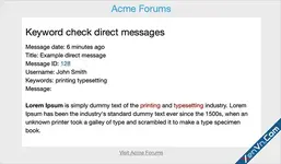 AndyB - Keyword check direct messages - Xenforo 2