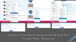 Xenforo Inline-Mod Change Author & Date For Thread / Post / Resource