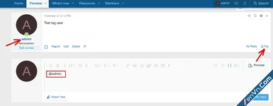 [Berg] User mention - Xenforo 2