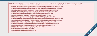 ERROR FOR REBUILT XENFORO