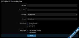 AIXF Batch Phrase Replace - Xenforo 2