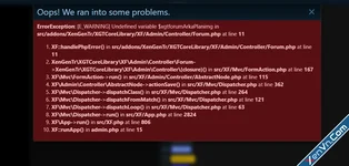 Editing causes error