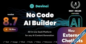 Davinci AI - OpenAI Content, Text, Image, Voice, Chat, Code, Transcript, and Video Generator